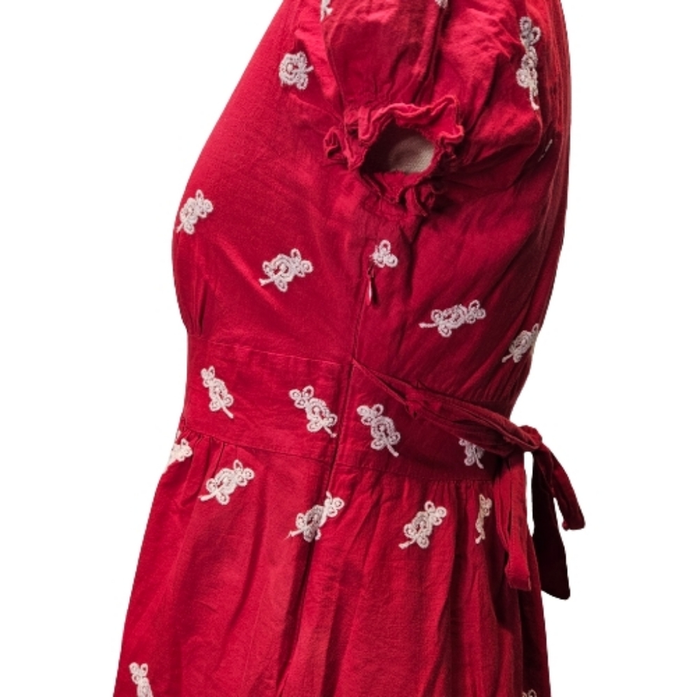Forever21 Embroidered Fit And Flare Dress - Picture 5 of 6